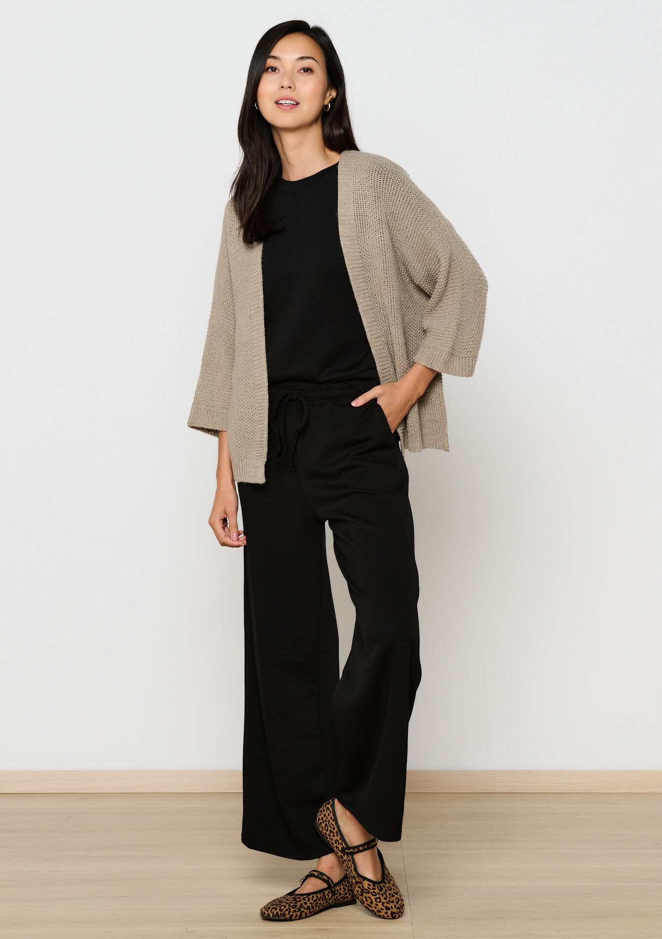 Open cardigan - TAUPE - 04101184_1021