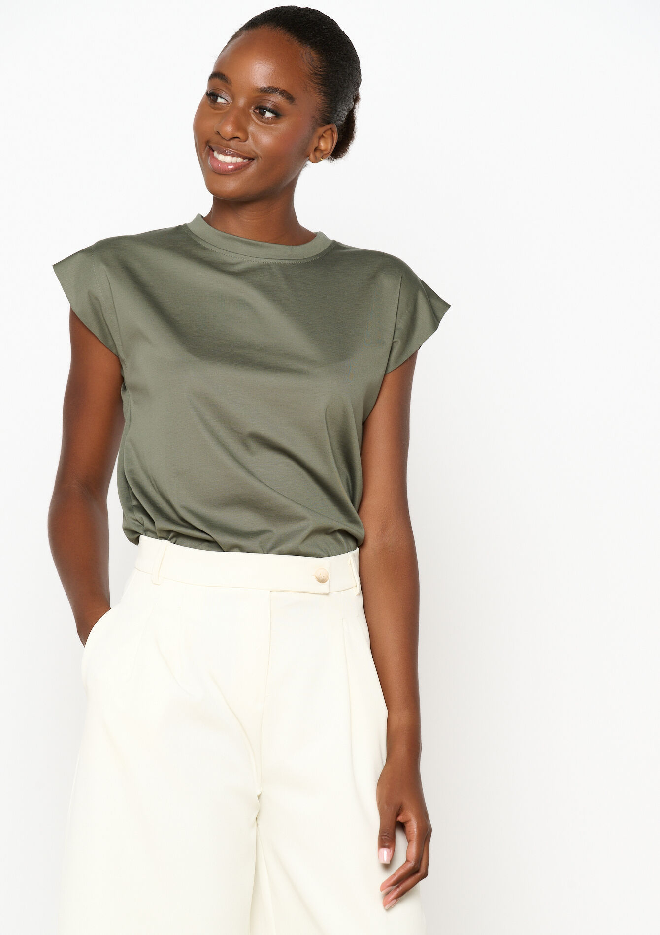 Short-sleeved T-shirt - KHAKI - 1116652