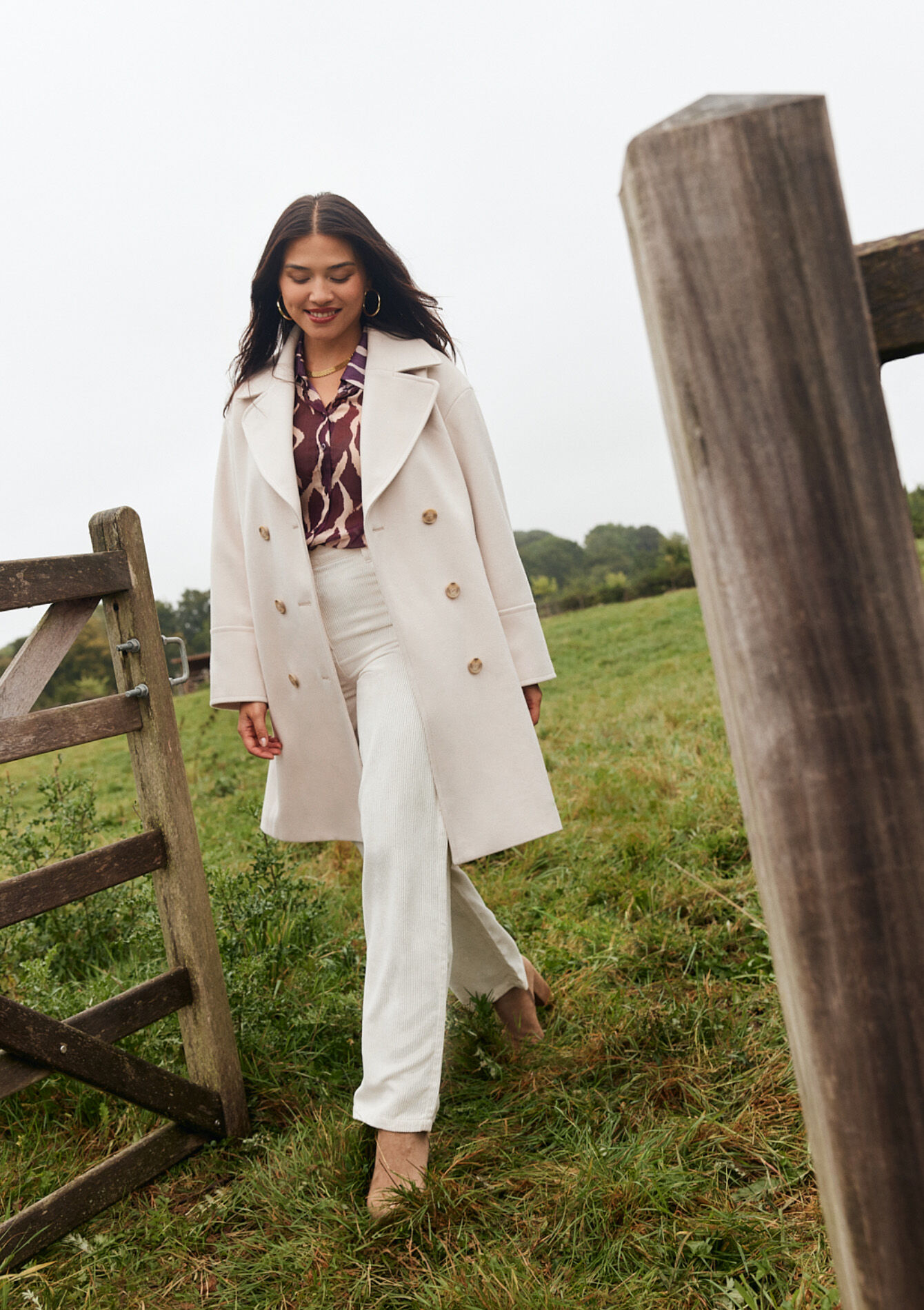 Manteau mi-long - VANILLA WHITE - 1098764