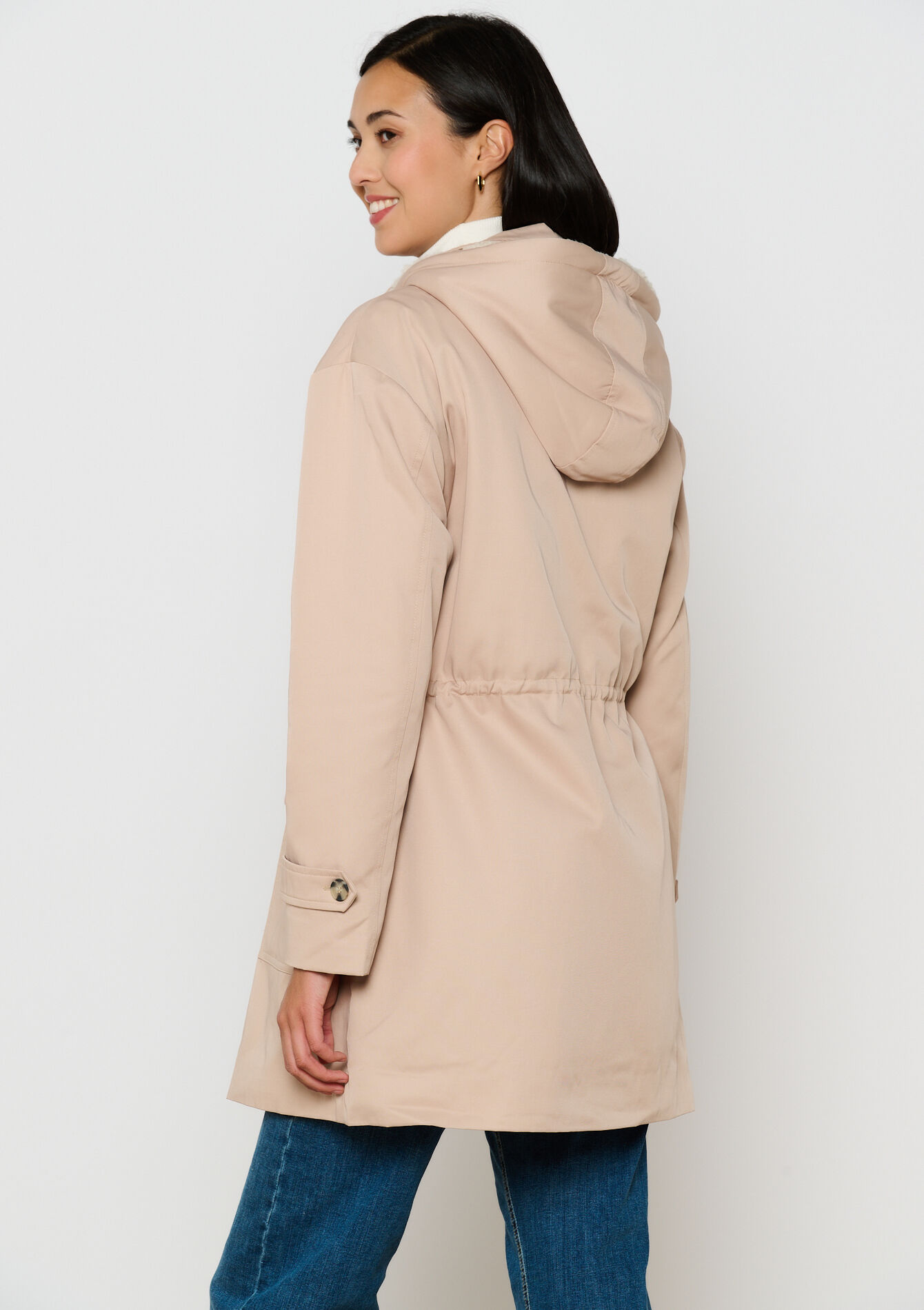 Manteau avec doublure en polaire - BEIGE SAND - 1100533