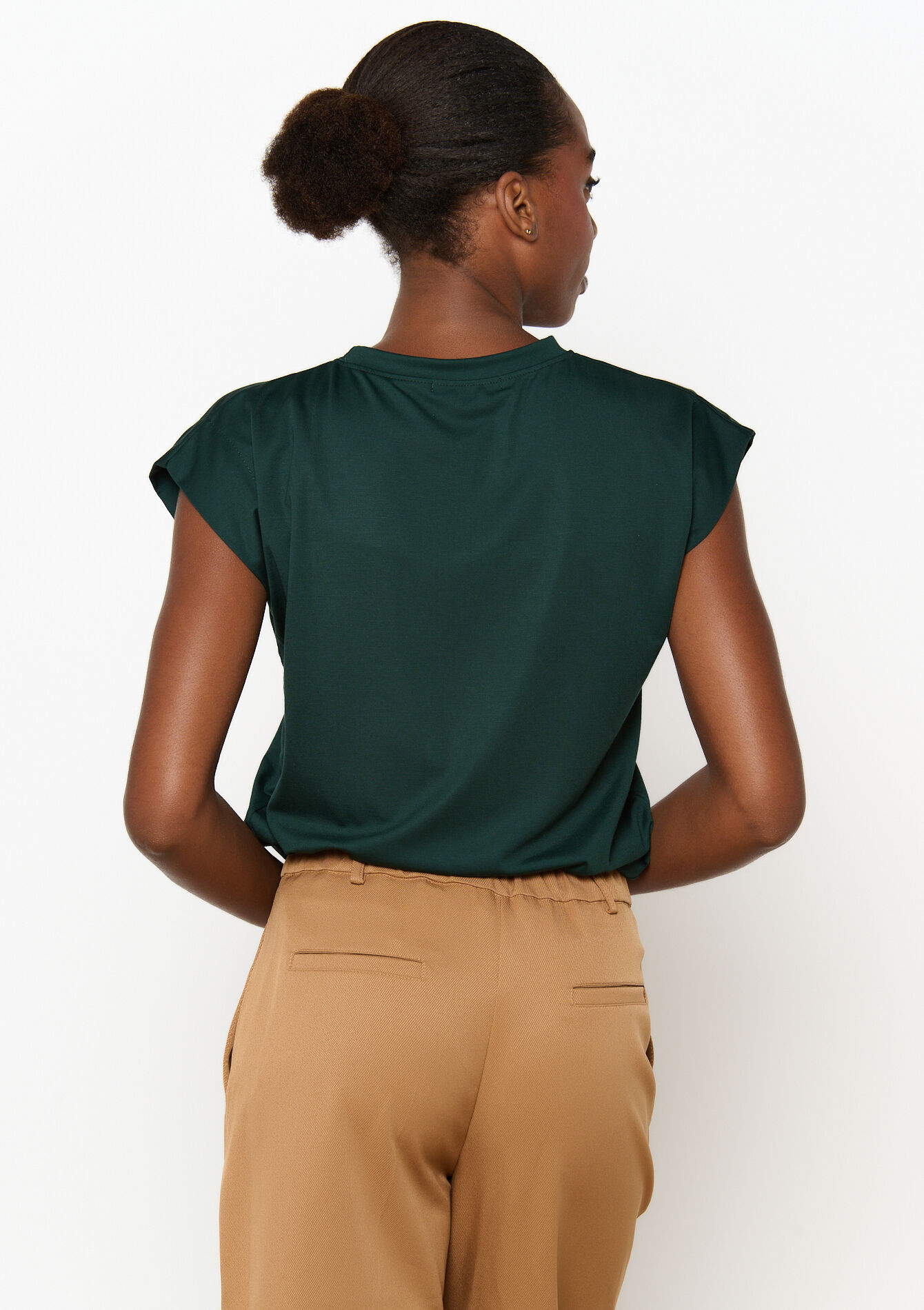 T-shirt met korte mouwen - BOTTLE GREEN - 02301683_1778
