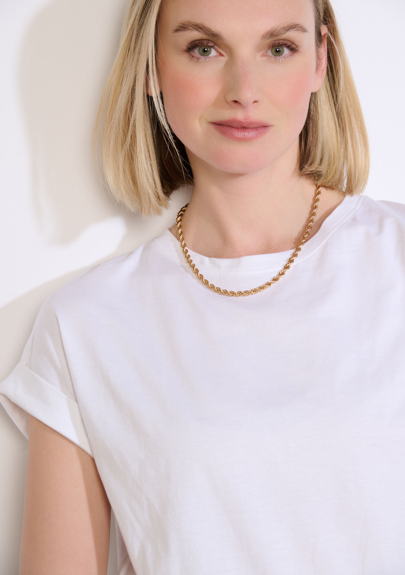 Losvallende T-shirt - OPTICAL WHITE - 02301926_1019