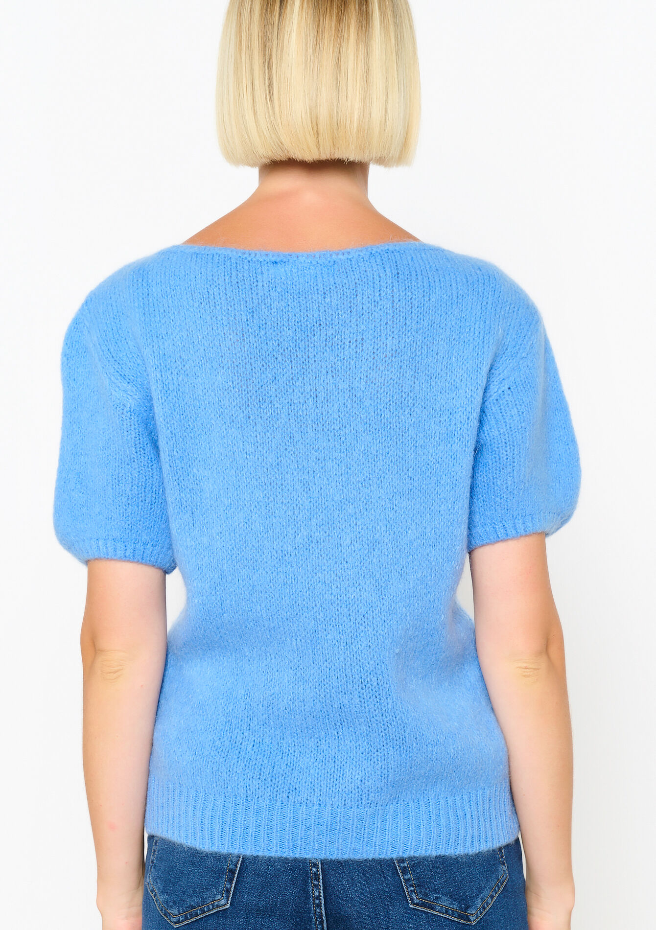 Pullover à manches courtes, Pullover à manches courtes - BLUE DENIM - 04006657_1638