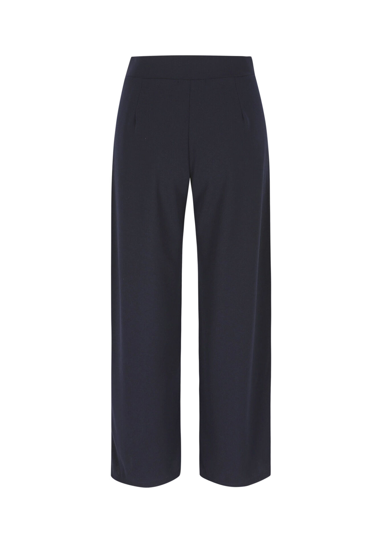 Wijde elegante broek, Wijde elegante broek - NAVY BASIC - 06601100_2723