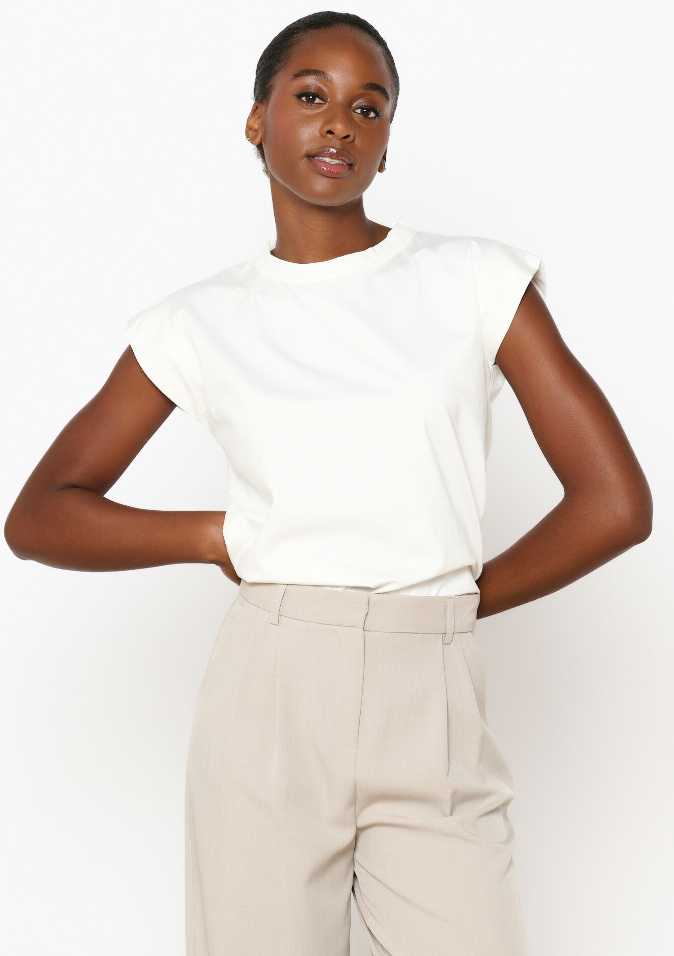 T-shirt met korte mouwen - OPTICAL WHITE - 02301683_1019