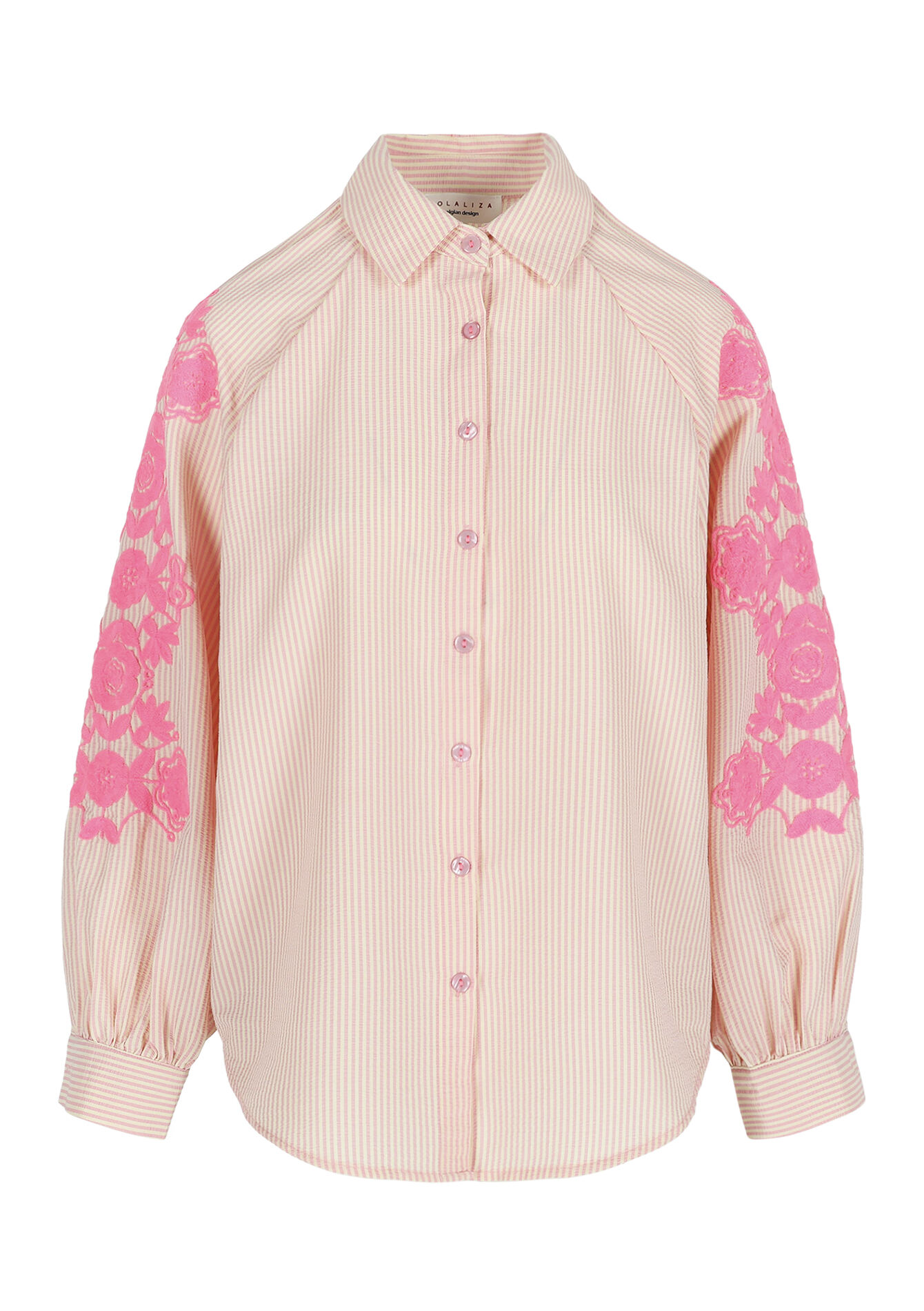 Chemise à broderies - PASTEL PEACH - 05703032_1974
