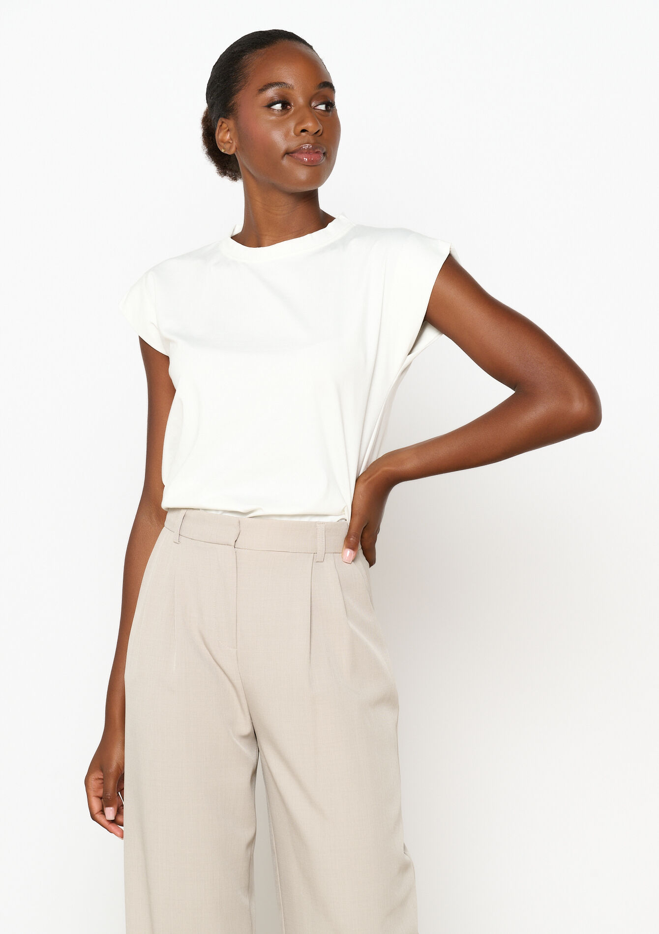 T-shirt met korte mouwen - OPTICAL WHITE - 02301683_1019
