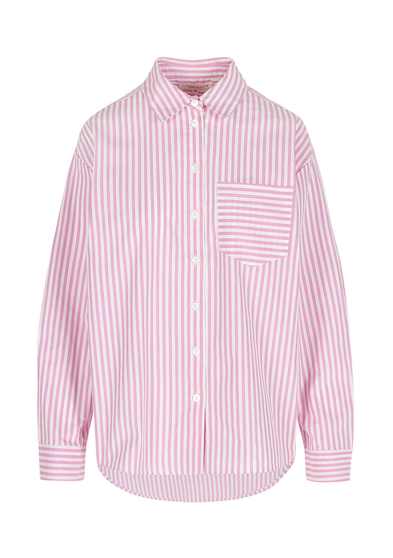 Oversized gestreept hemd, Oversized gestreept hemd - LIGHT PINK - 05702931_1303