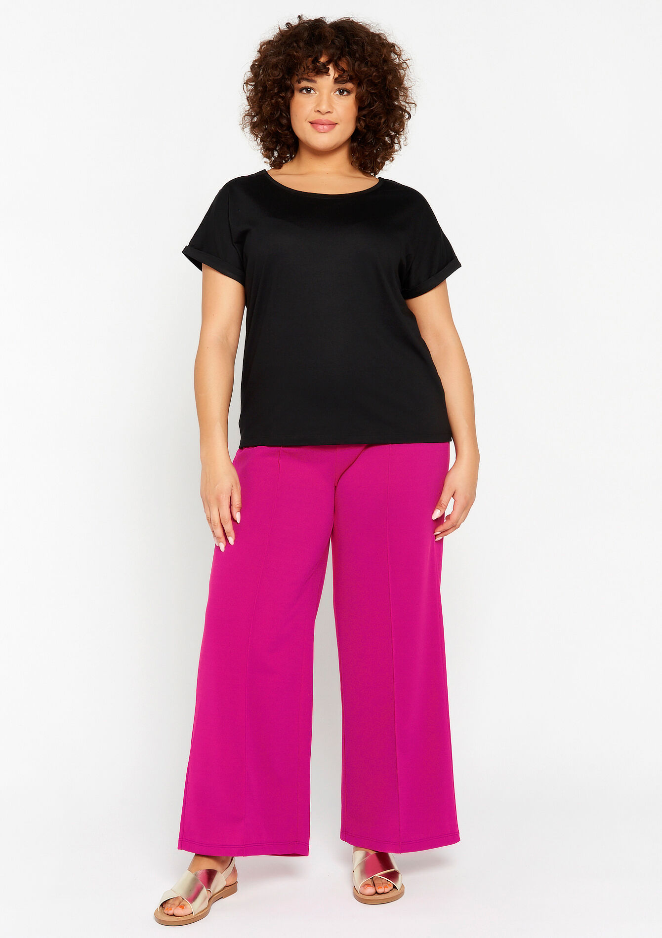 Basic T-shirt - BLACK - 02301308_1119