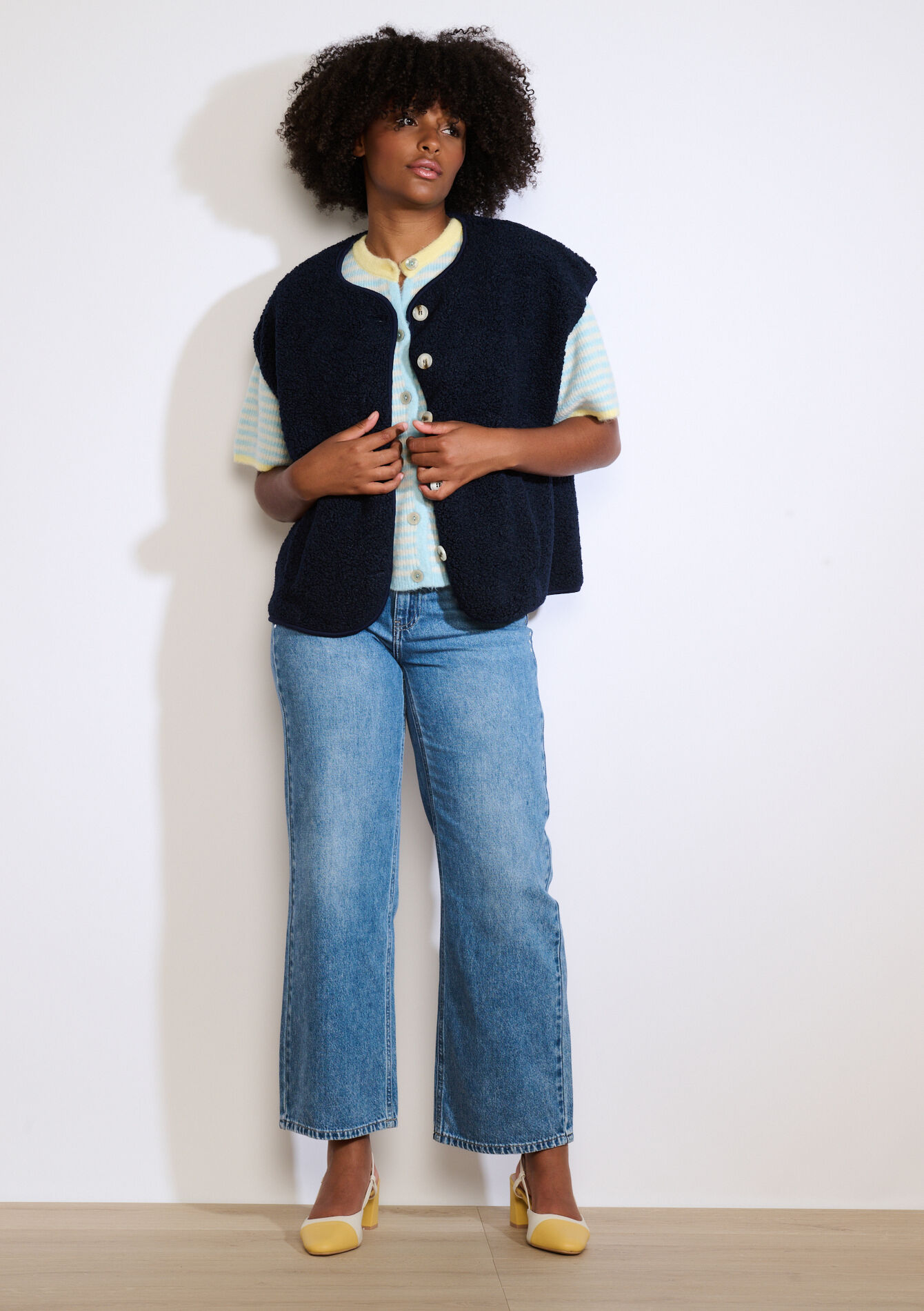 Gilet sans manches doux - NAVY BASIC - 09001486_2723