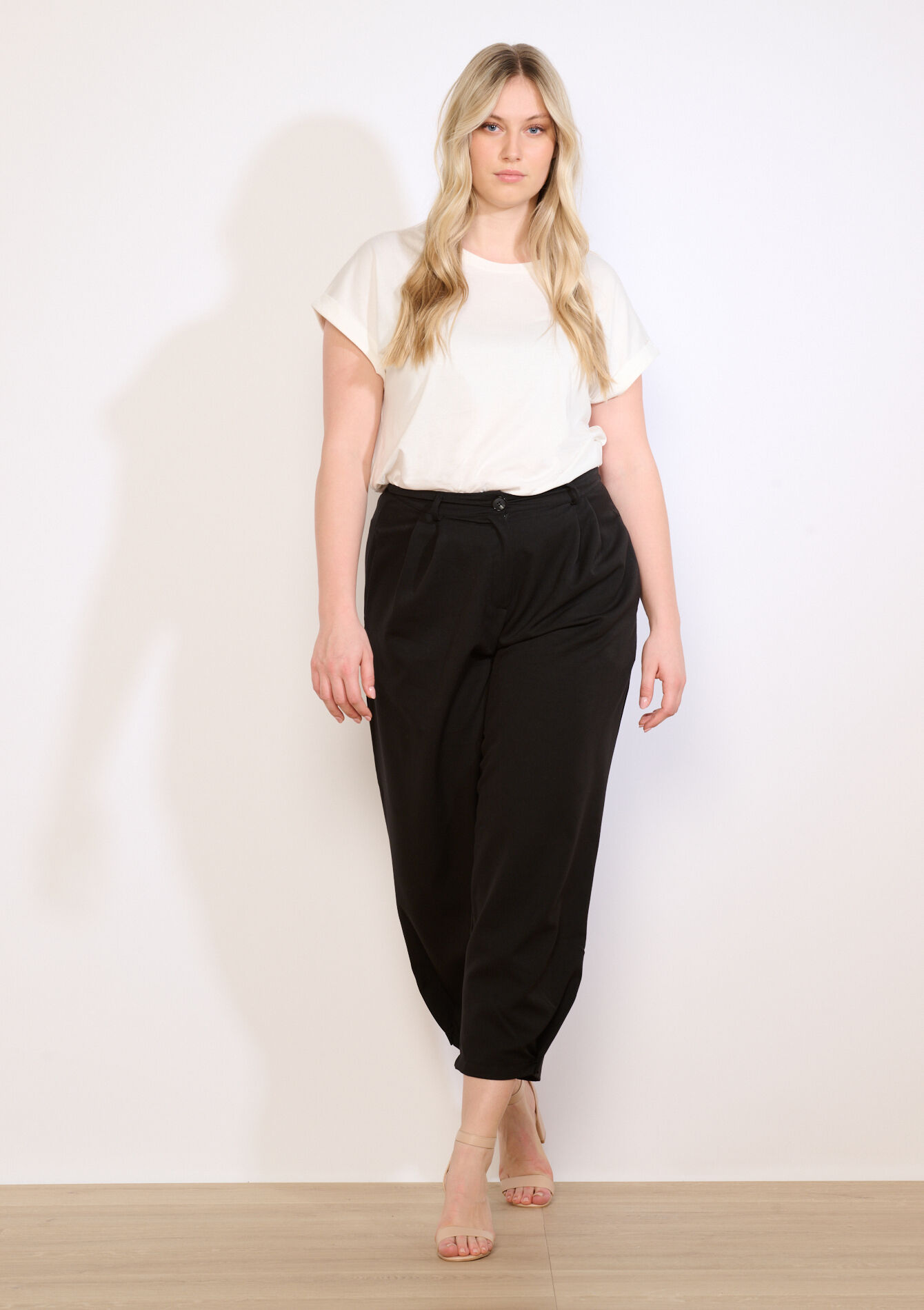 Pantalon barrel habillé - BLACK - 06100791_1119