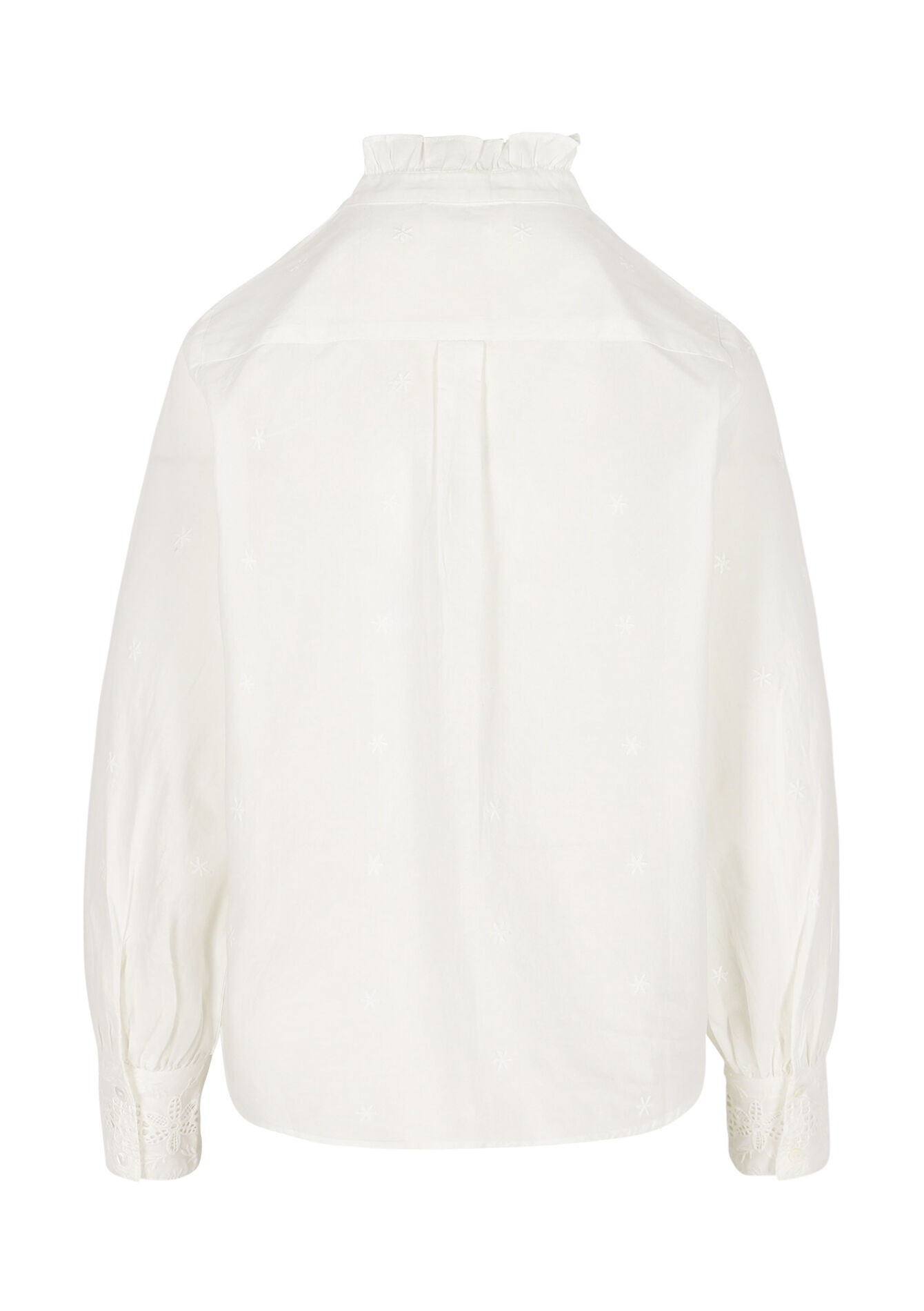 Chemise blanche ajourée chic - OPTICAL WHITE - 05702953_1019
