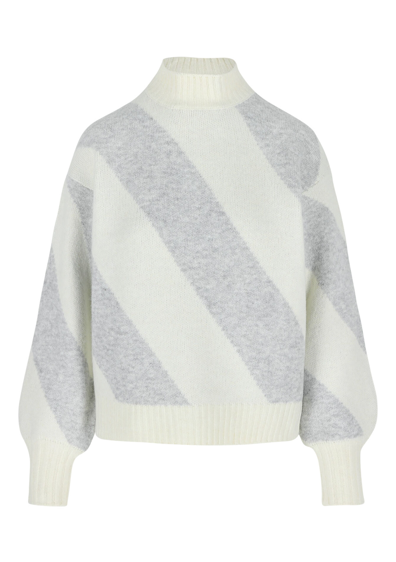 Jacquard trui met strepen, Jacquard trui met strepen - LT GREY - 04006512_2574