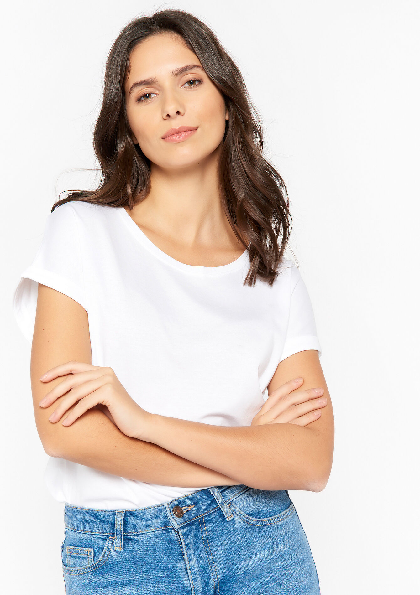 Basic T-shirt - OPTICAL WHITE - 02301308_1019