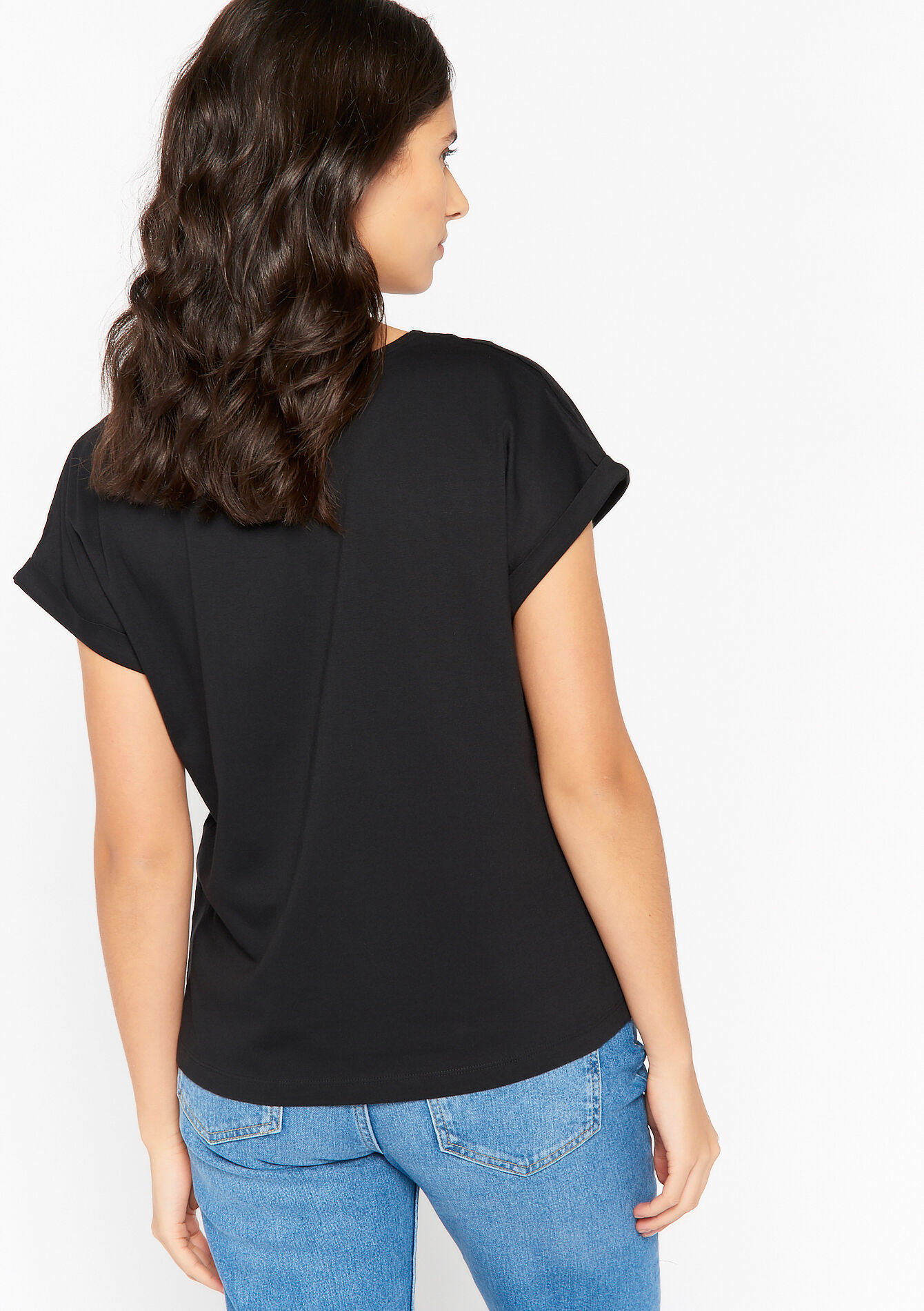 Basic T-shirt - BLACK - 02301308_1119
