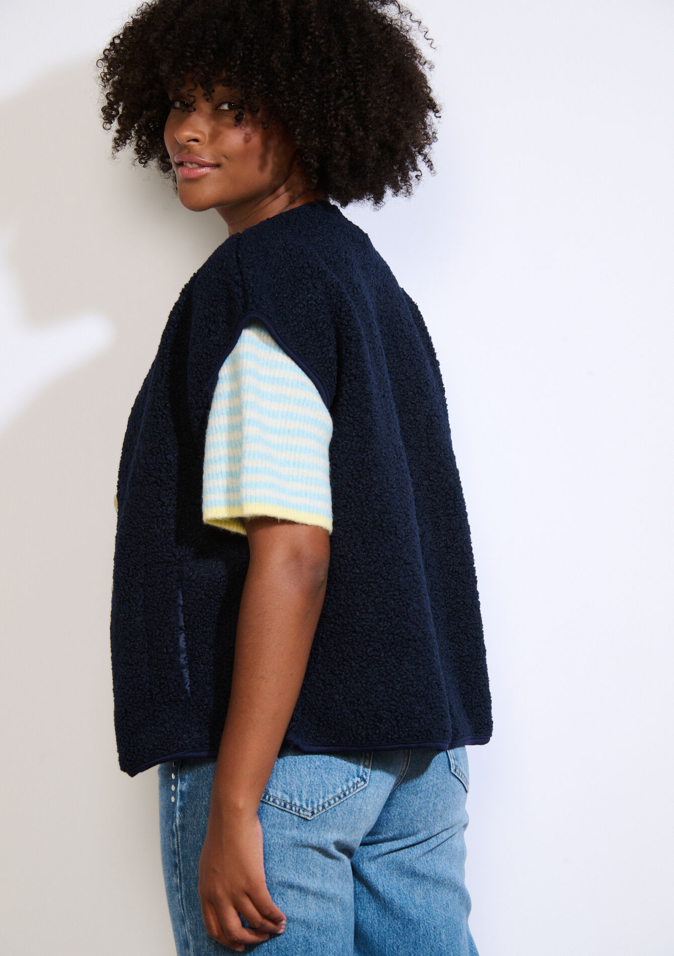 Gilet sans manches doux - NAVY BASIC - 09001486_2723
