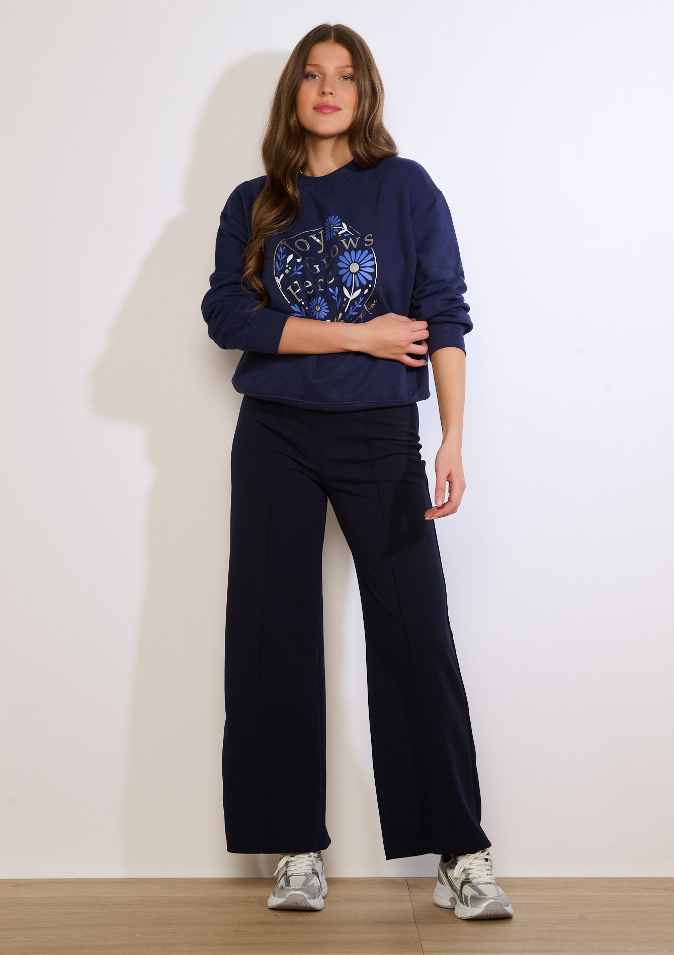 Sweat imprimé message - NAVY BASIC - 03001820_2723