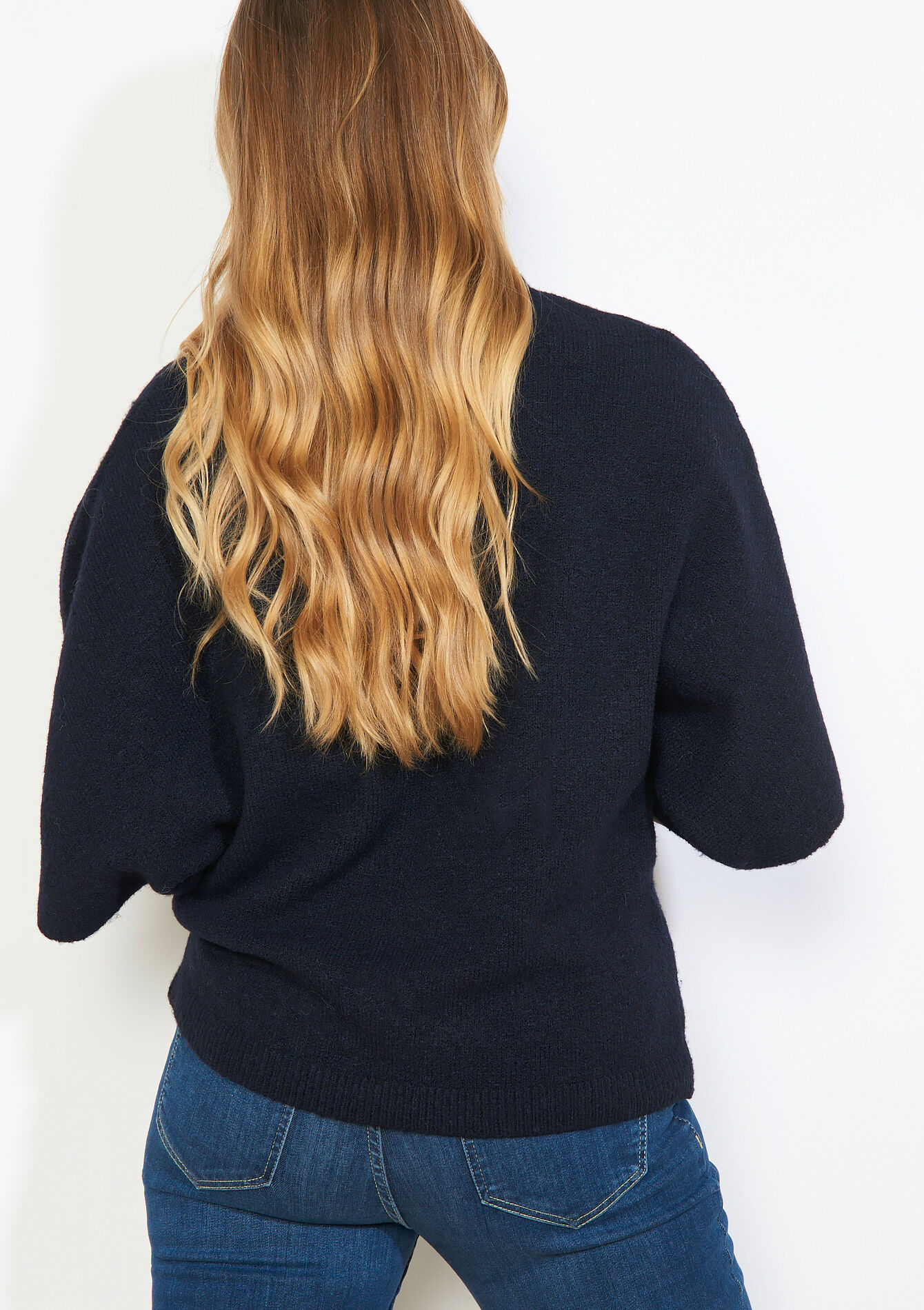 Pull à sequins fleuris, Pull à sequins fleuris - NAVY BASIC - 04007193_2723