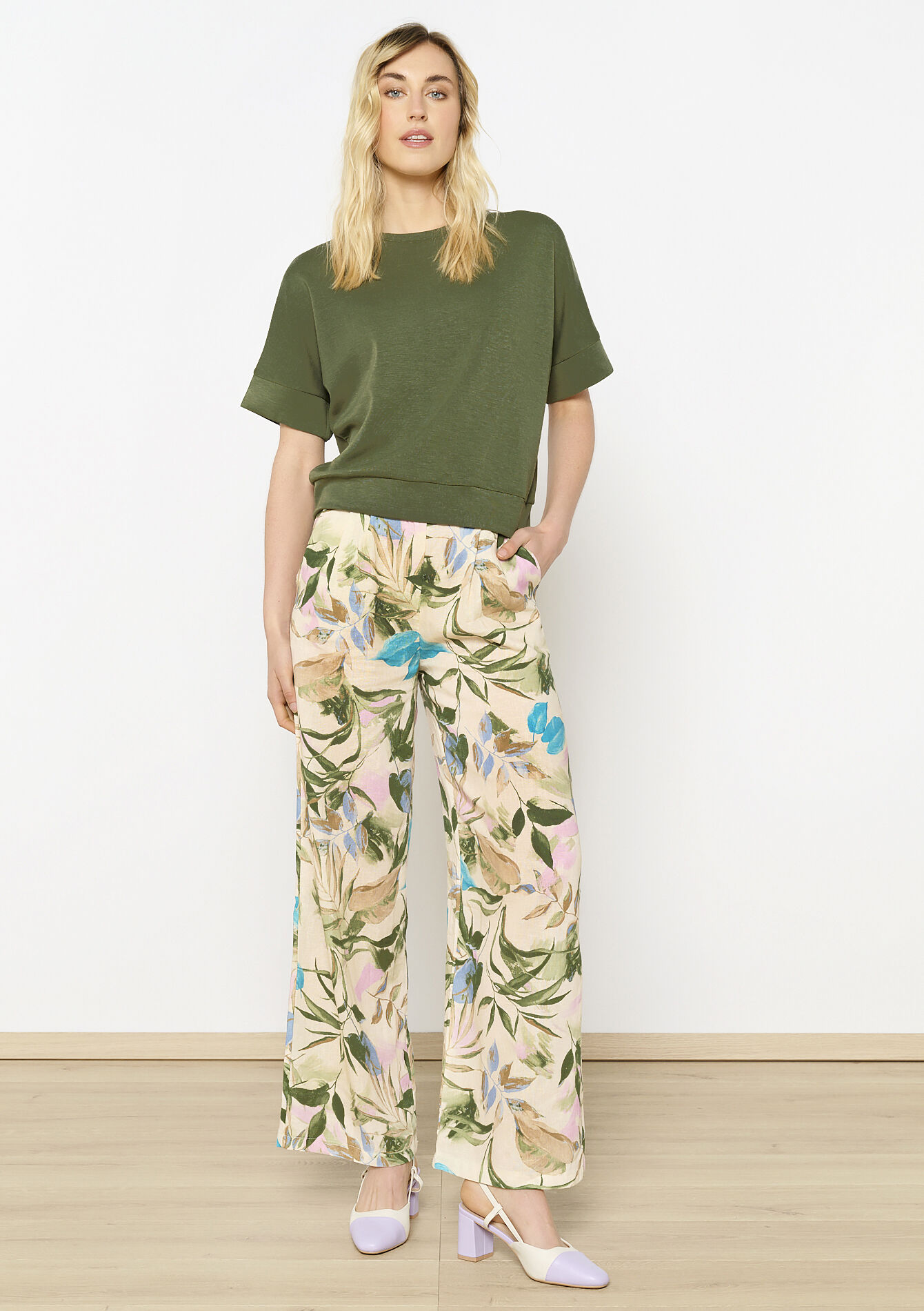 T-shirt en sweat - KHAKI FADED - 1120807