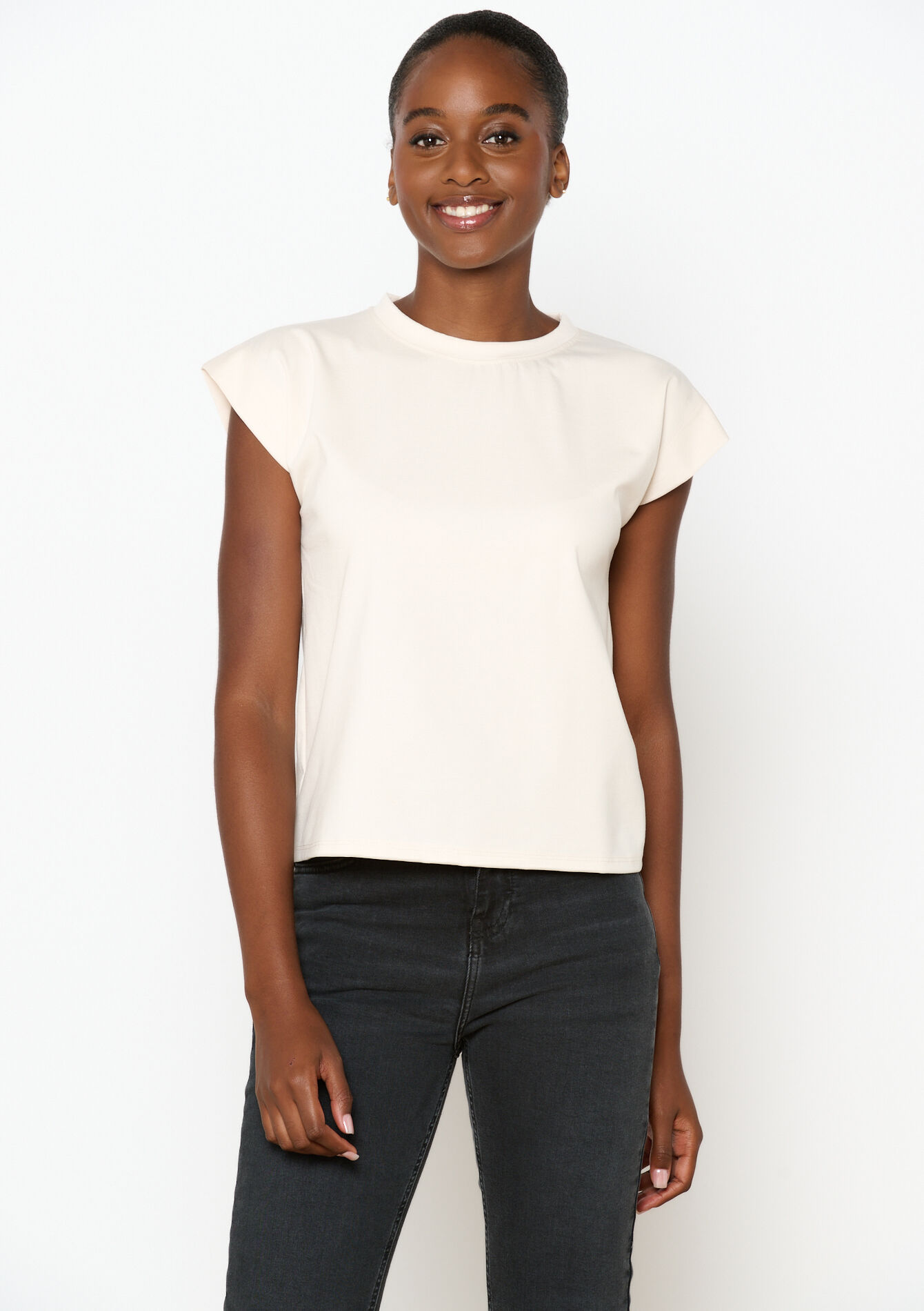 T-shirt à manches courtes - BEIGE SAND - 02301683_1940