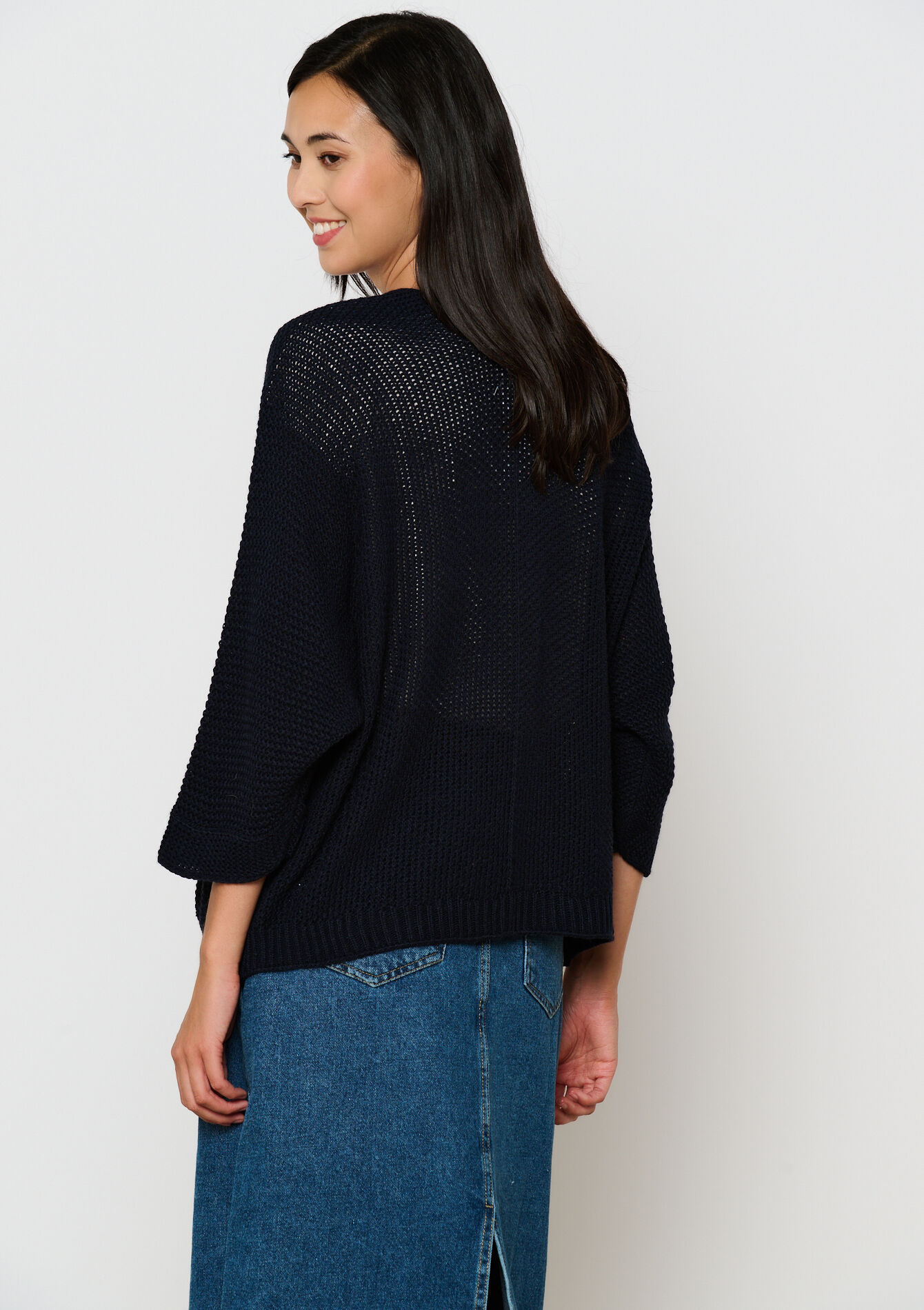 Open cardigan - NAVY BASIC - 04101184_2723