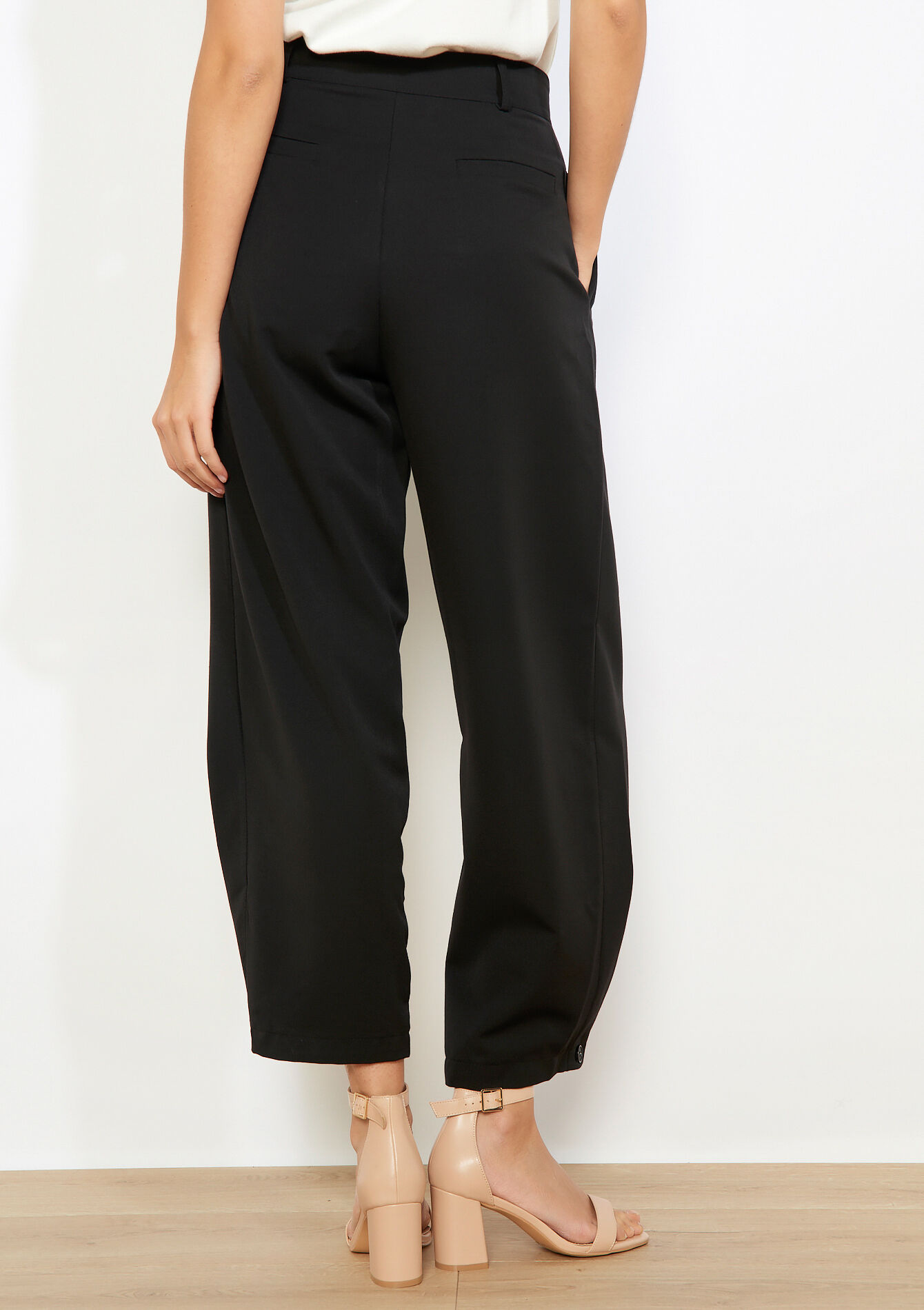 Pantalon barrel habillé - BLACK - 06100791_1119