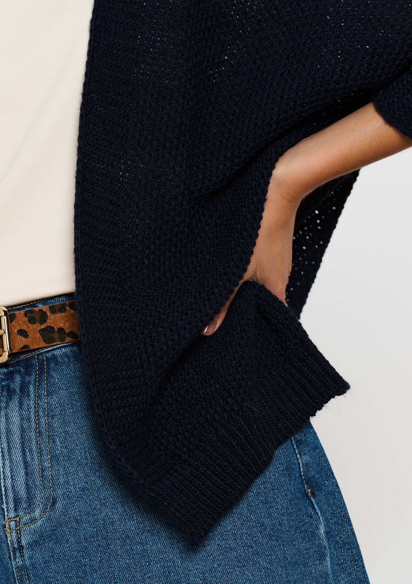 Open cardigan - NAVY BASIC - 04101184_2723