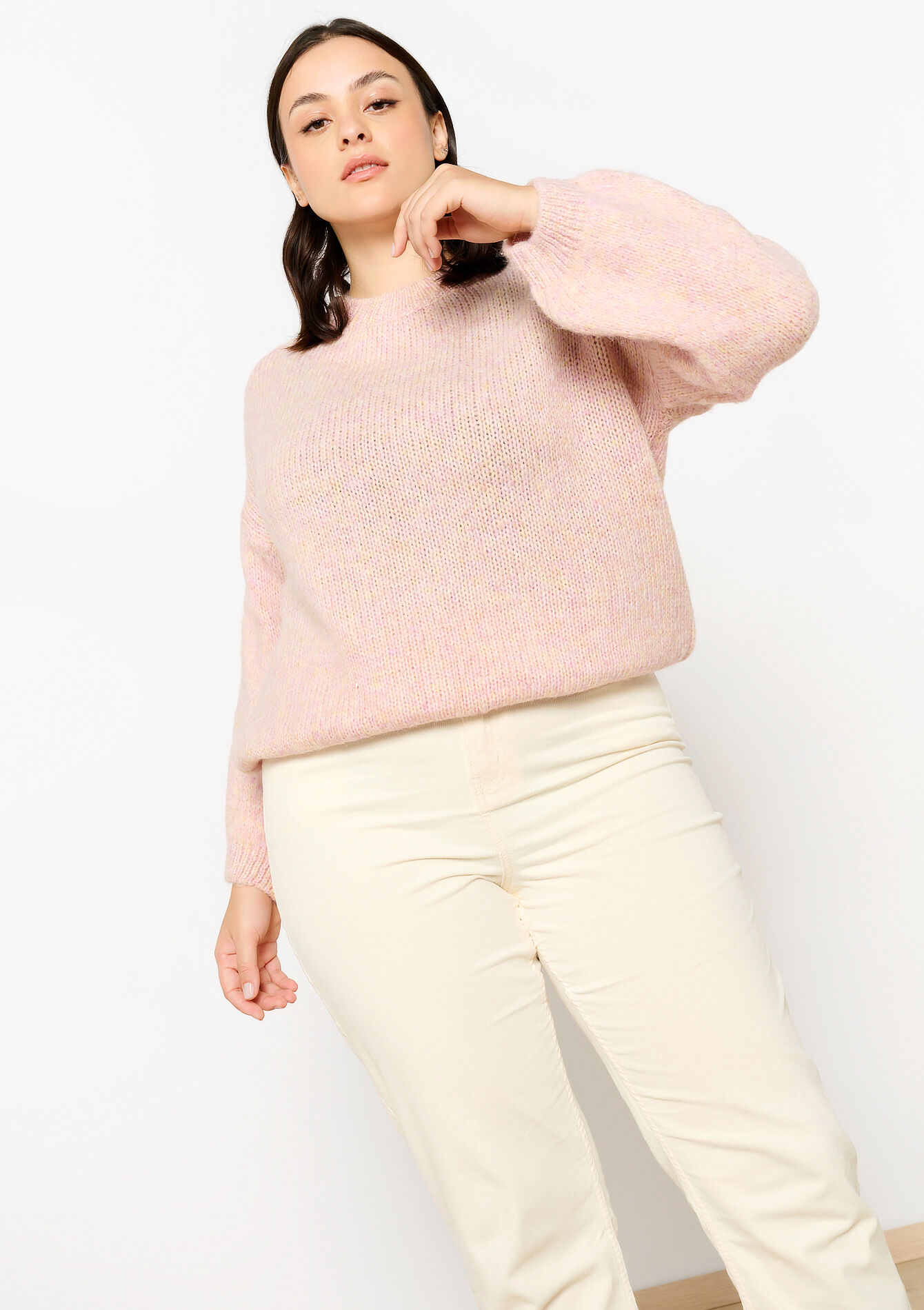 Trui met ronde hals,  Trui met ronde hals - LT PINK - 1117367