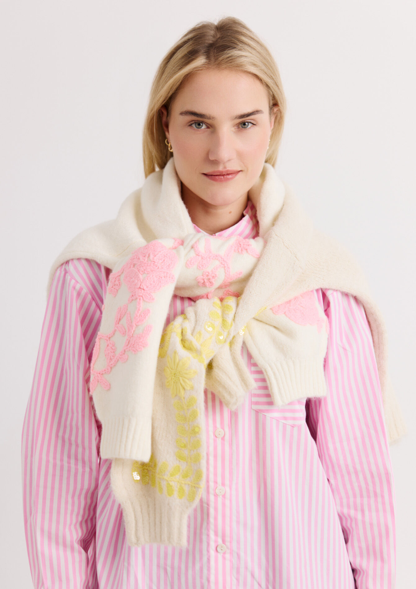 Oversized gestreept hemd, Oversized gestreept hemd - LIGHT PINK - 05702931_1303