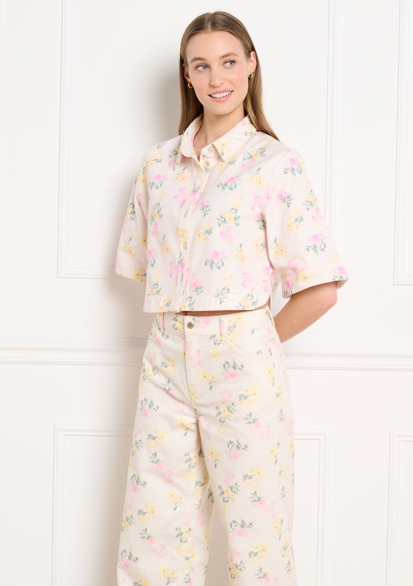 Chemise courte imprimée - OFFWHITE - 05703037_1001