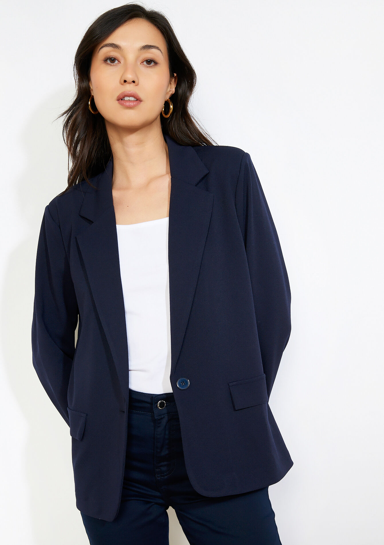 Fluid tailored blazer, Fluid tailored blazer, , back