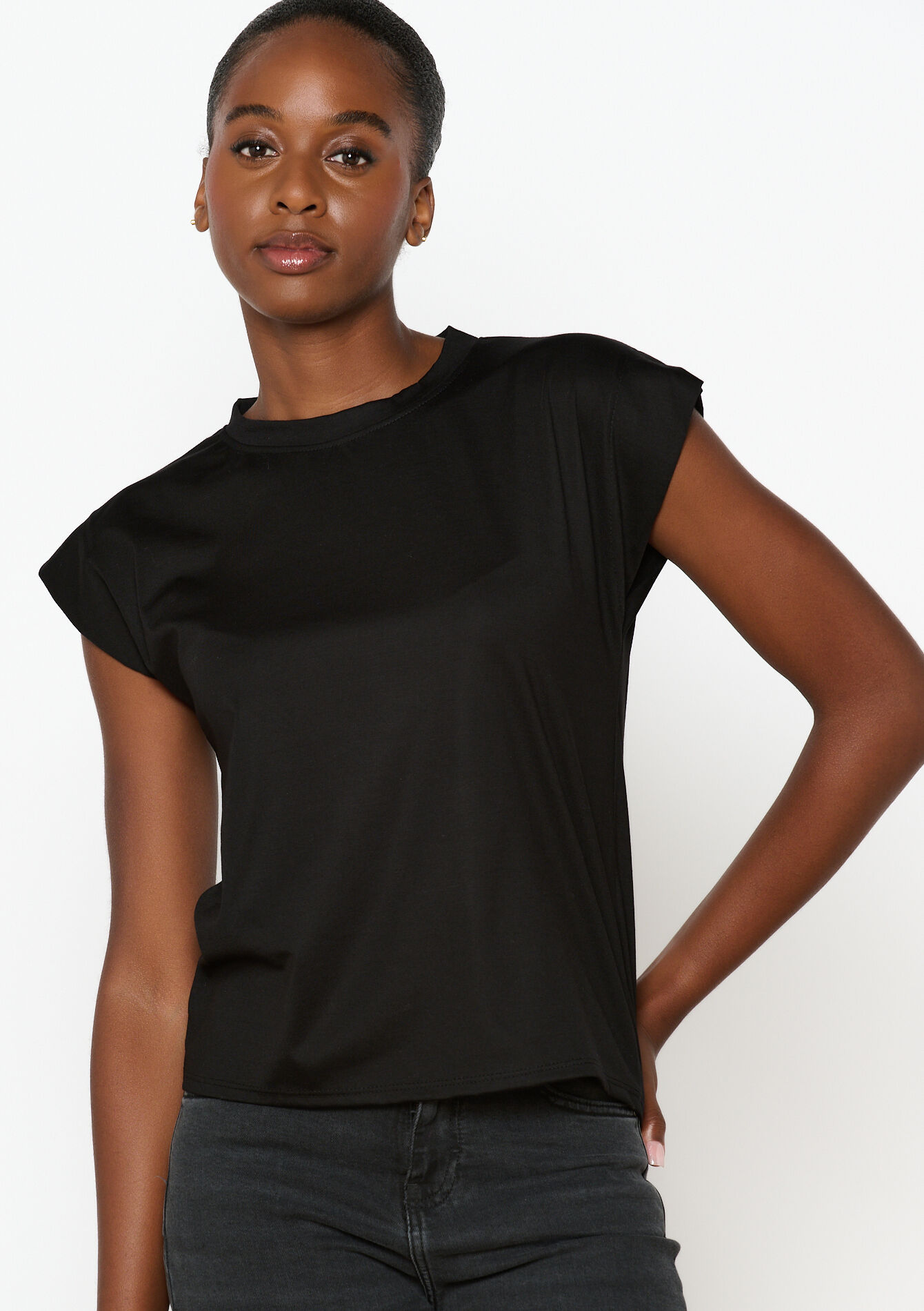 T-shirt met korte mouwen - BLACK - 02301683_1119