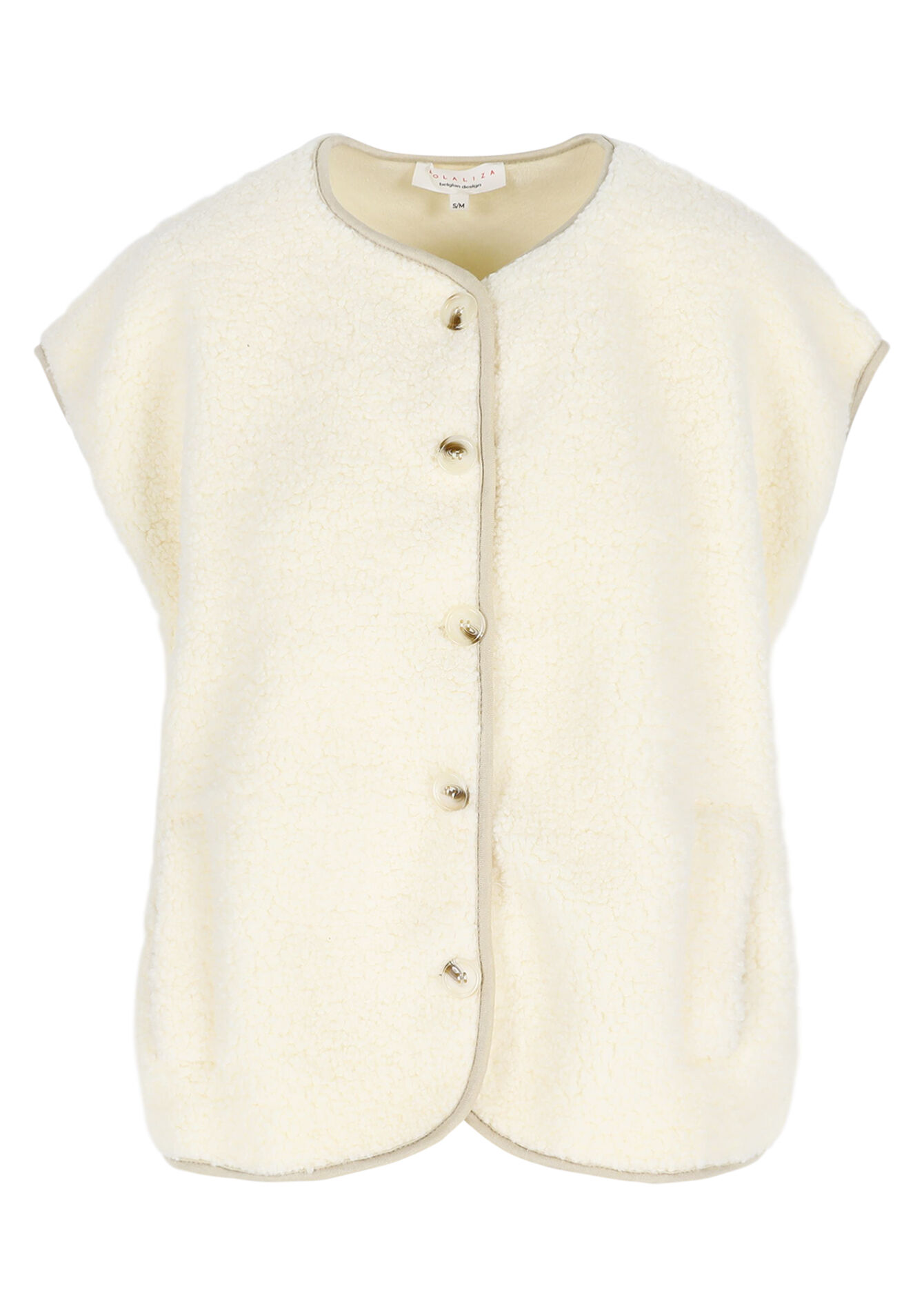 Gilet sans manches doux - VANILLA WHITE - 09001486_1013