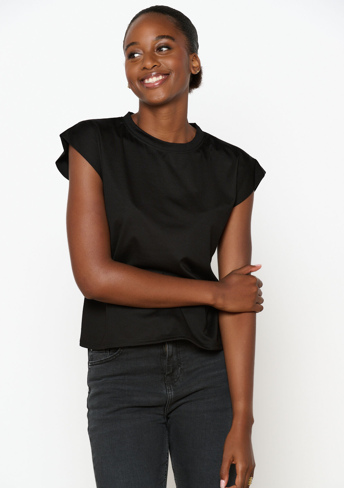 T-shirt met korte mouwen - BLACK - 02301683_1119