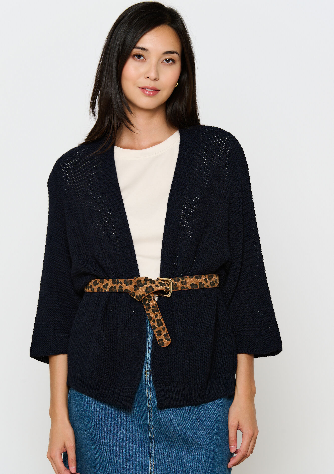 Open cardigan - NAVY BASIC - 04101184_2723