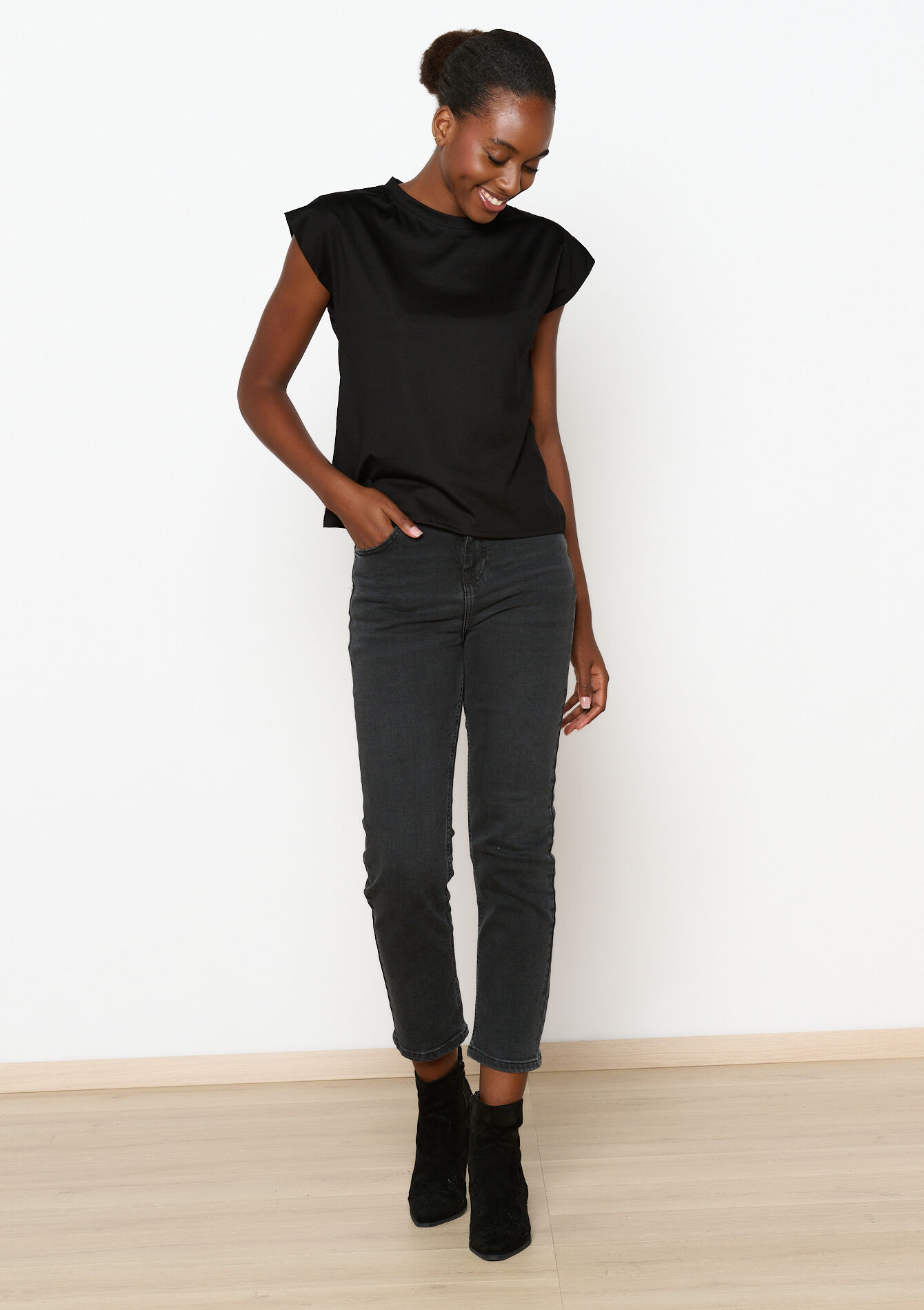 T-shirt met korte mouwen - BLACK - 02301683_1119
