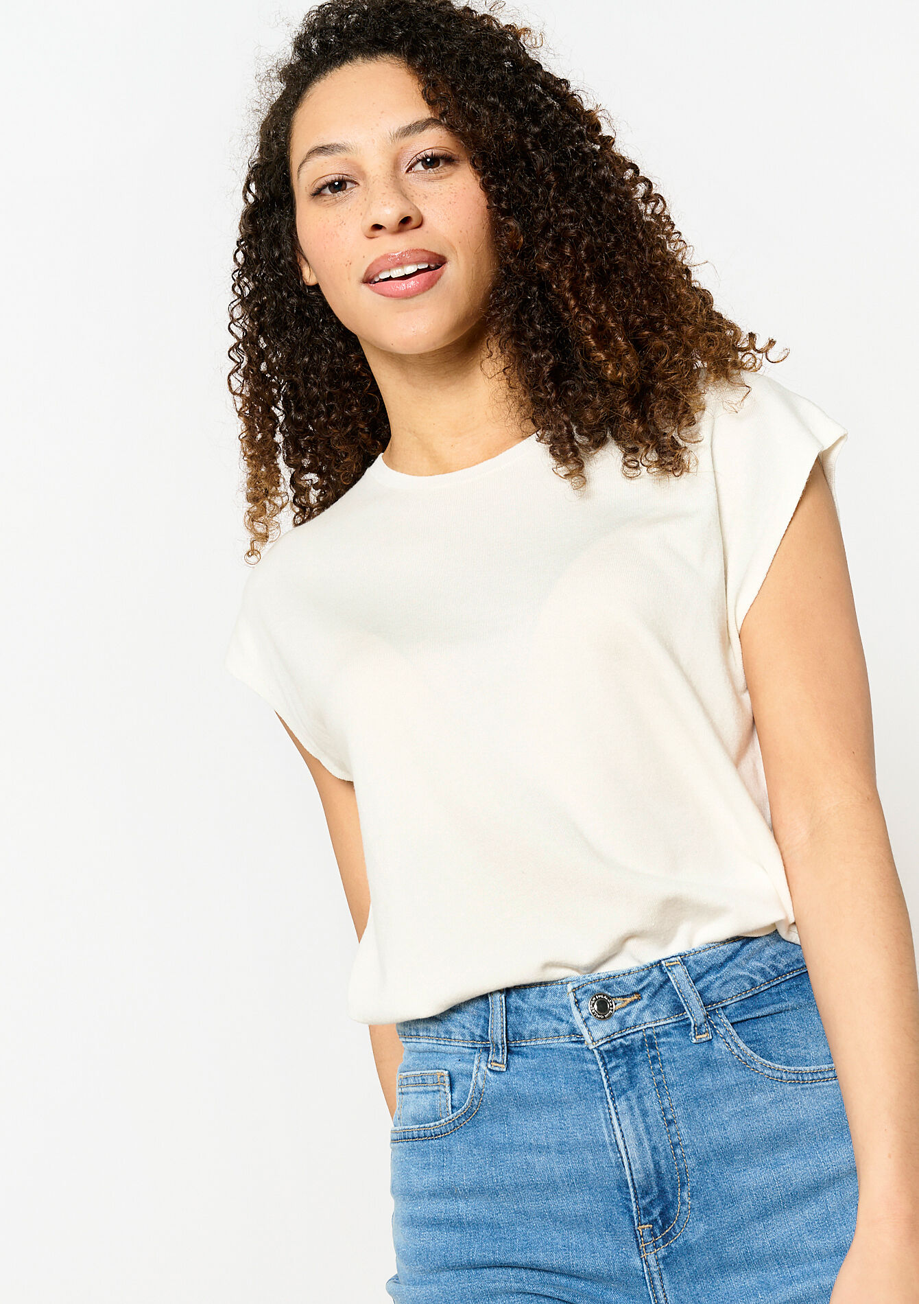 Pull léger sans manches - OFFWHITE - 04006777_1001