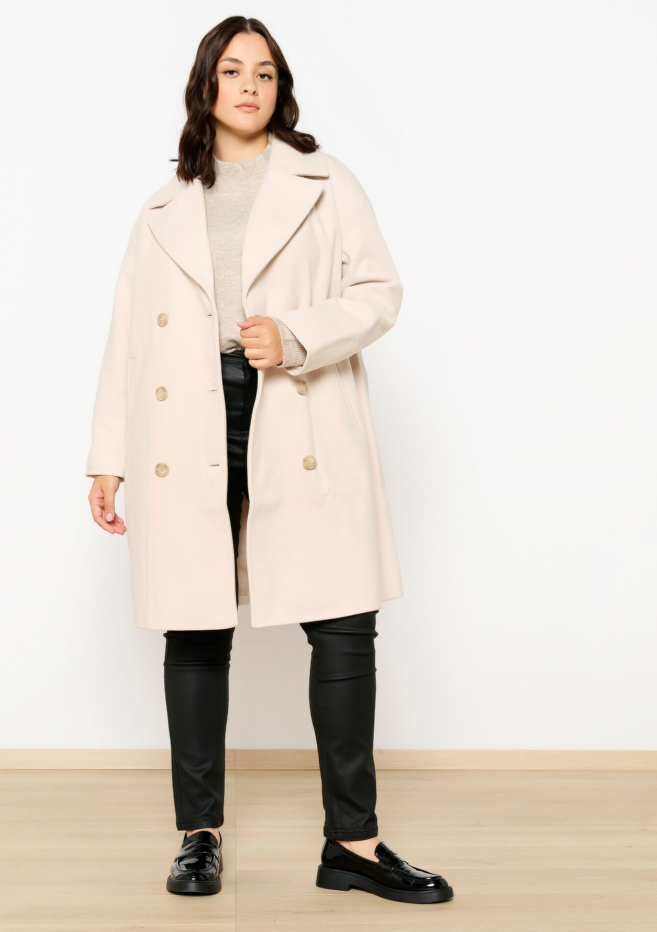 Manteau mi-long - VANILLA WHITE - 1098764