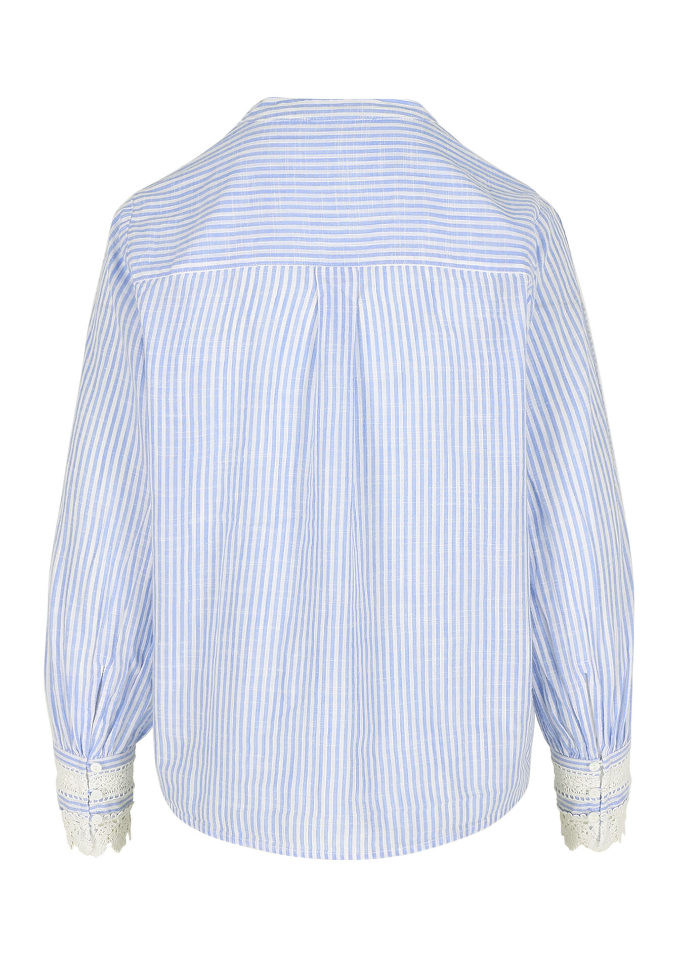 Blouse en dentelle raffinée - BLUE PASTEL - 05702947_3003