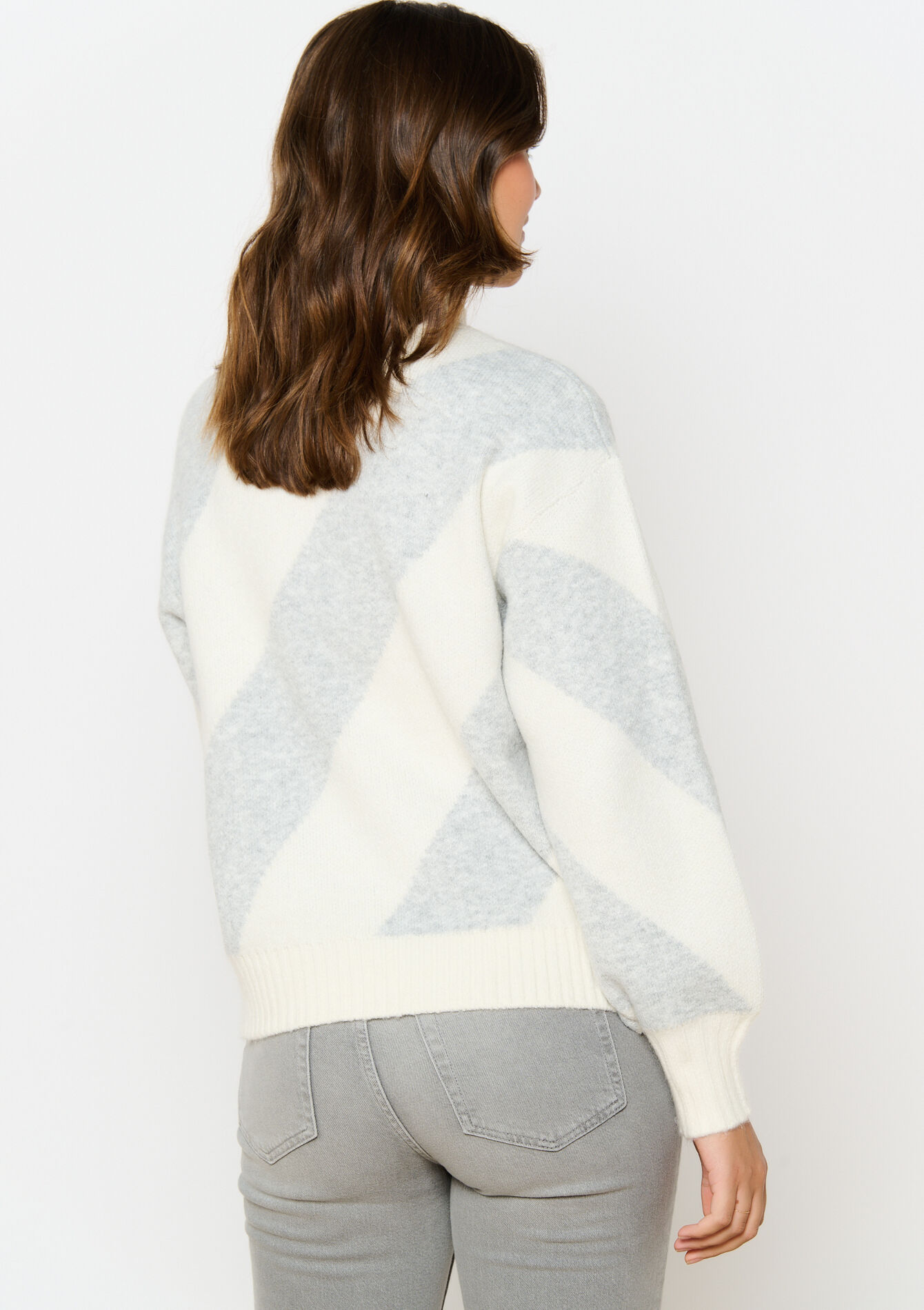 Jacquard trui met strepen, Jacquard trui met strepen - LT GREY - 04006512_2574