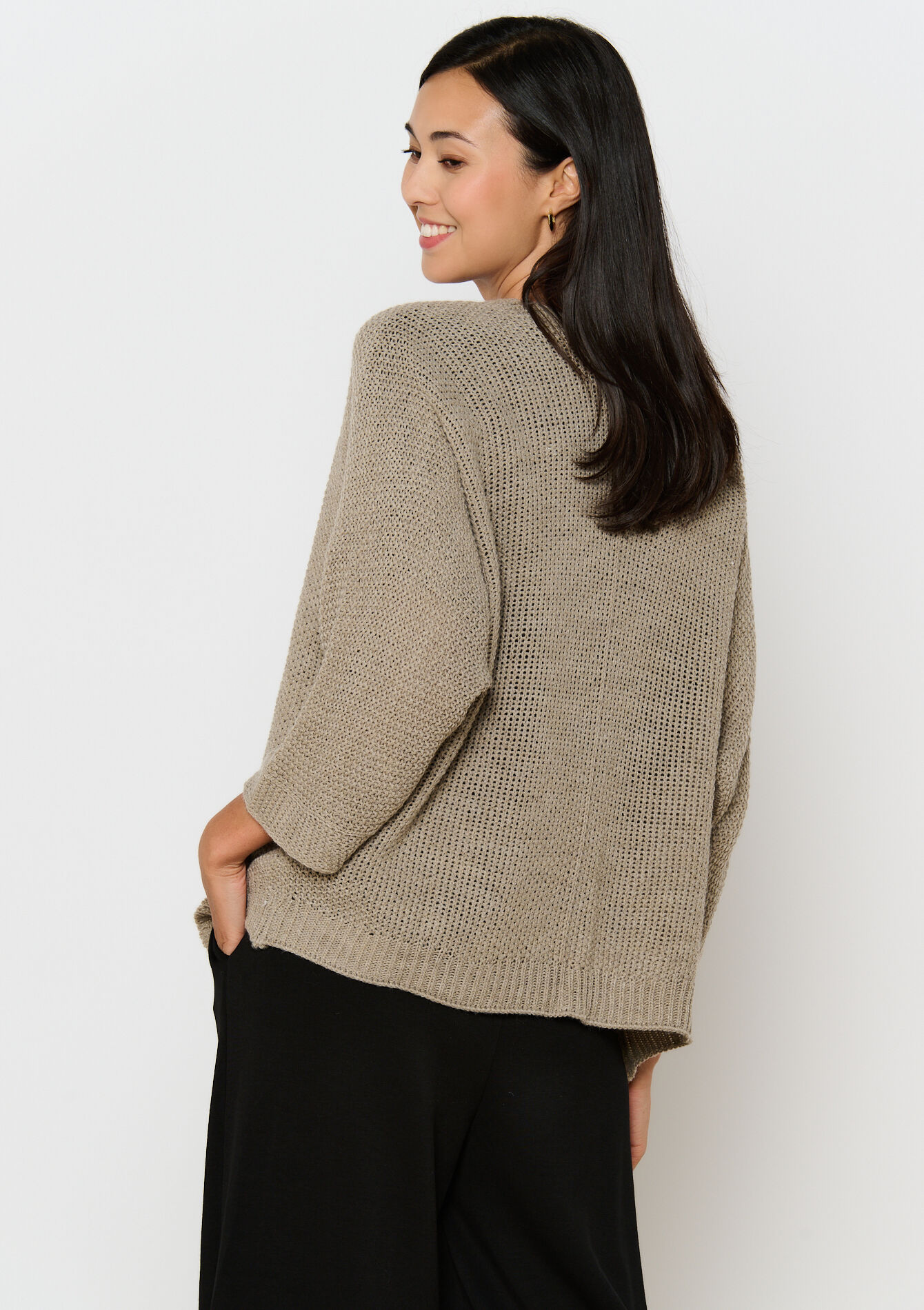 Open cardigan - TAUPE - 04101184_1021