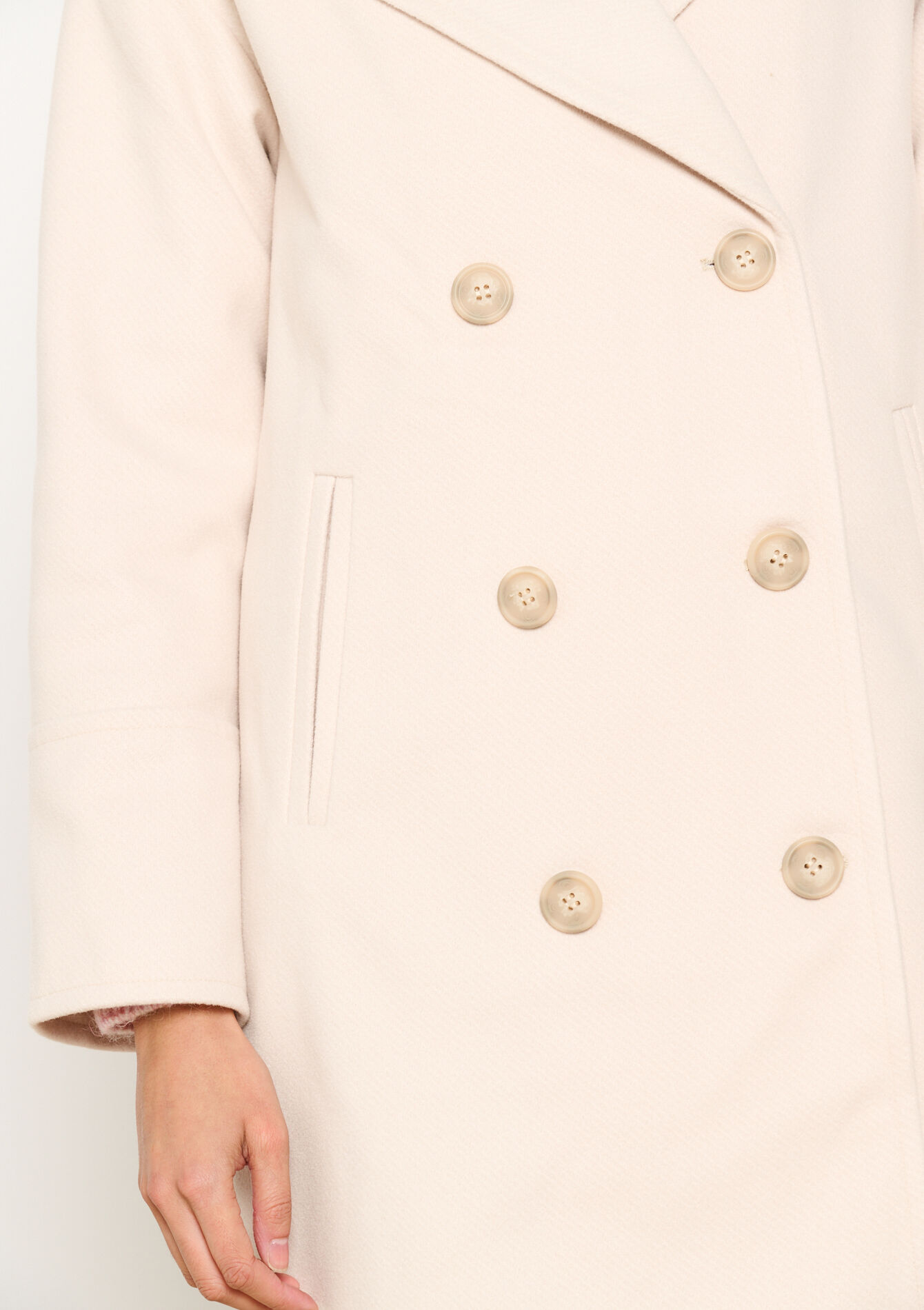 Manteau mi-long - VANILLA WHITE - 1098764