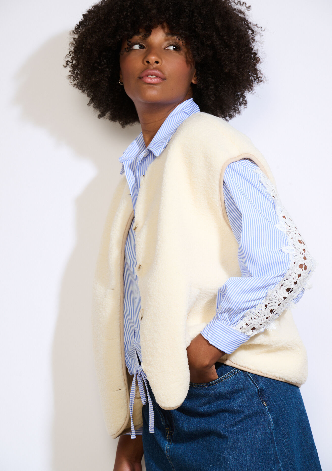 Soft sleeveless vest, Soft sleeveless vest, , back