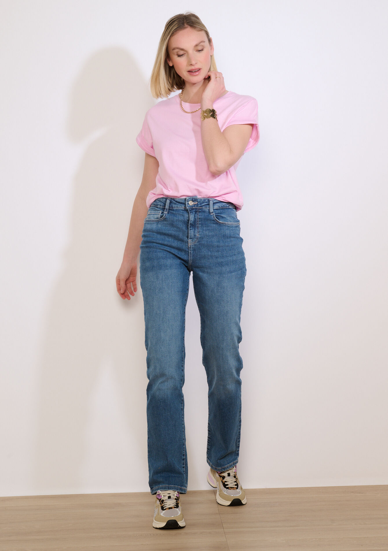 T-shirt fluide manches courtes - LILAC BRIGHT - 02301926_2578