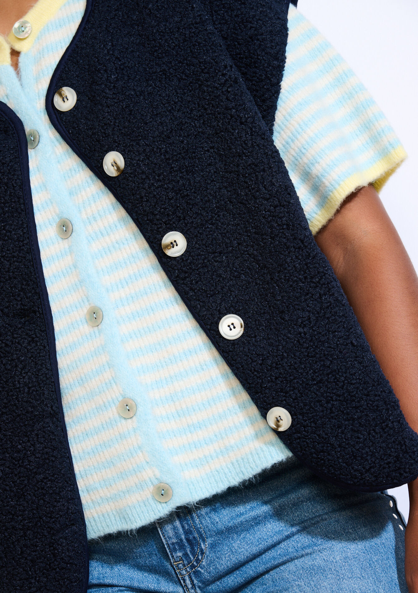 Gilet sans manches doux - NAVY BASIC - 09001486_2723